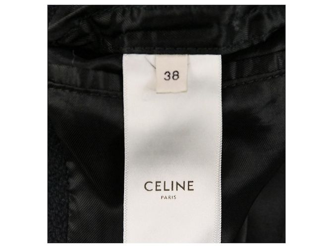 Céline Chaqueta Teddy bordada Celine Azul Azul marino - vista 11