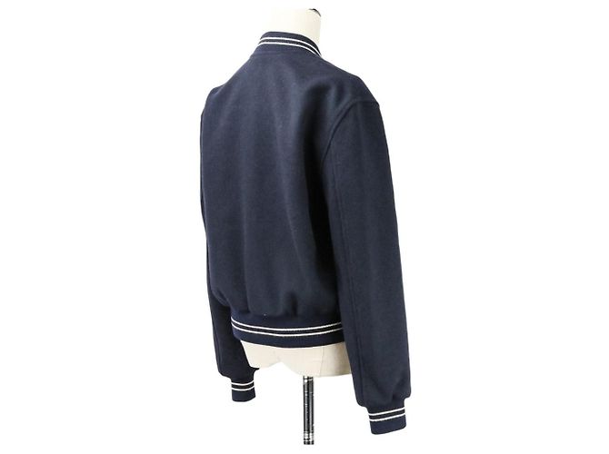 Céline Chaqueta Teddy bordada Celine Azul Azul marino - vista 5