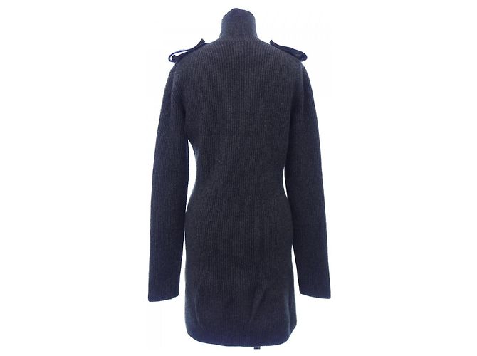 Alexander McQueen Kleid aus Kaschmirgemisch Braun - Ansicht 2