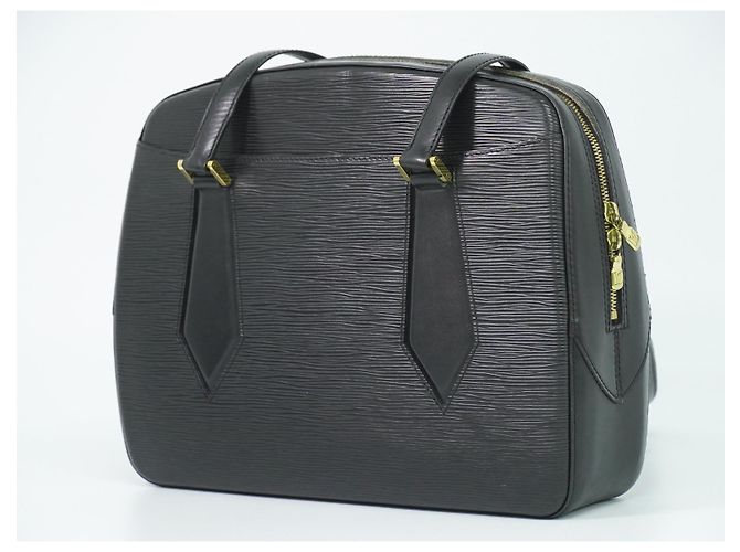 Louis Vuitton Voltaire pelle Epi Nero - vista 2