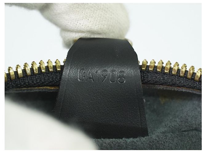 Louis Vuitton Voltaire pelle Epi Nero - vista 5
