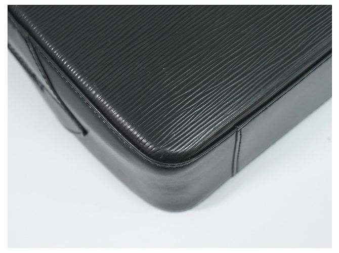 Louis Vuitton Voltaire pelle Epi Nero - vista 7