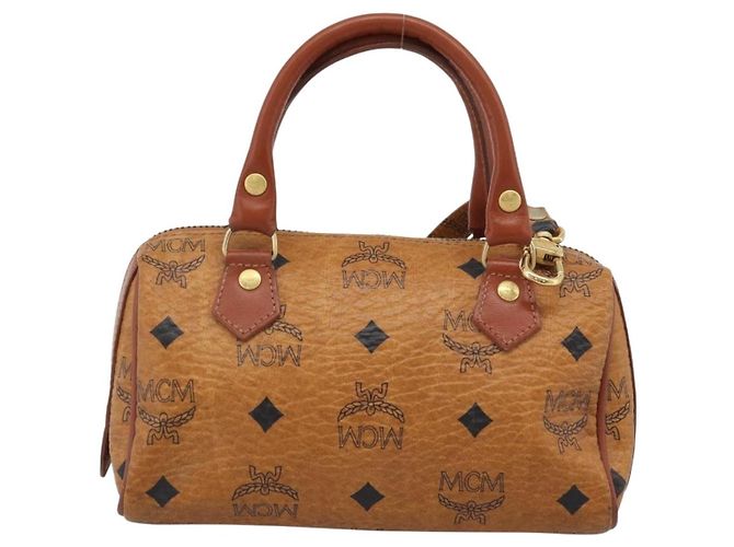 MCM Visetos logogramme Canvas and Leather Braun - Ansicht 2