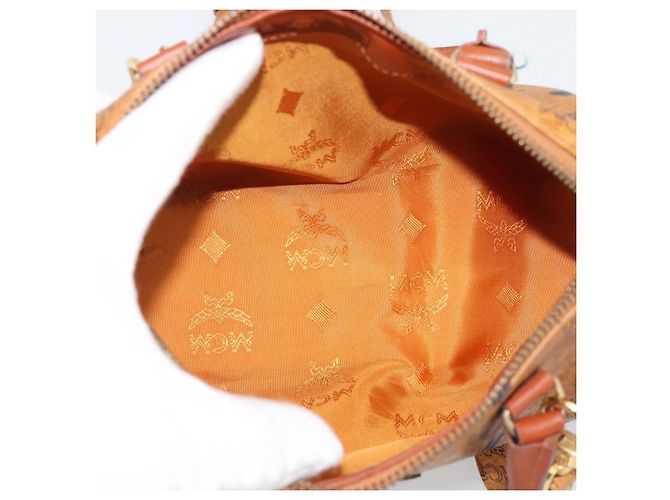 MCM Visetos logogramme Canvas and Leather Braun - Ansicht 5