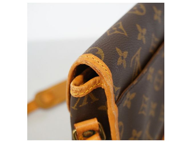 Borsa a tracolla Louis Vuitton Monogram Gibeciere PM Marrone - vista 7