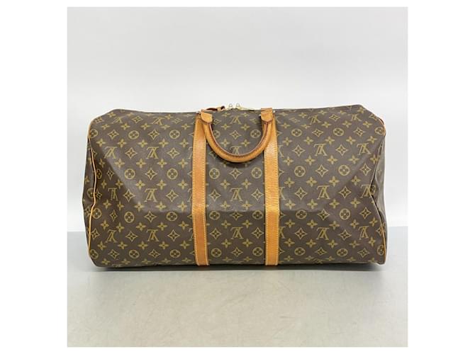 Louis Vuitton Boston Monogram Keepall 55 Marrone - vista 11