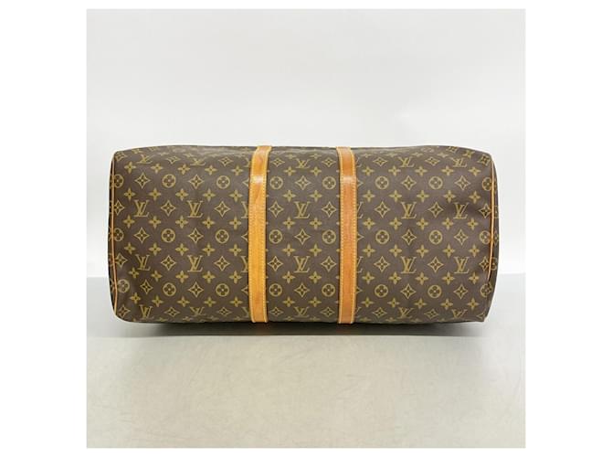 Louis Vuitton Boston Monogram Keepall 55 Marrone - vista 3