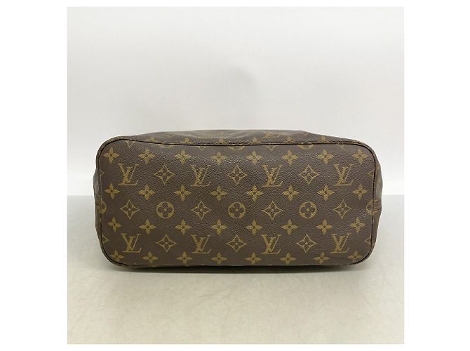 Borsa Tote Louis Vuitton Monogram Neverfull MM Marrone - vista 3