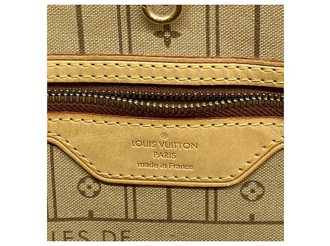 Borsa Tote Louis Vuitton Monogram Neverfull MM Marrone - vista 5