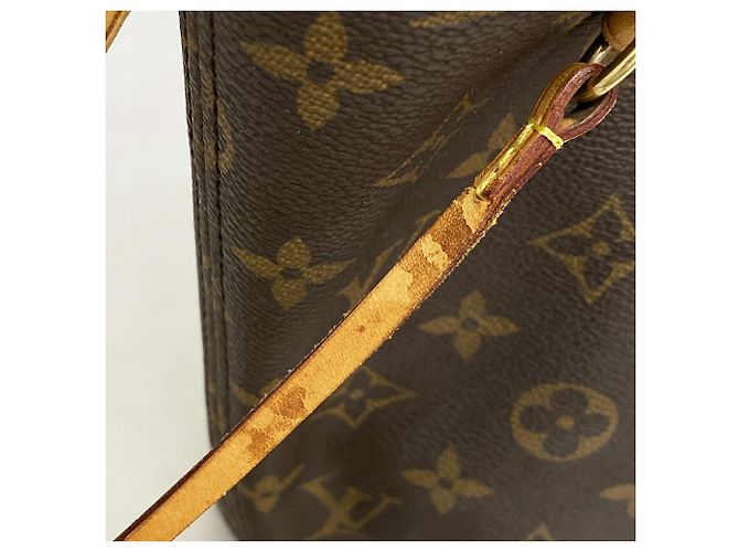 Borsa Tote Louis Vuitton Monogram Neverfull MM Marrone - vista 7