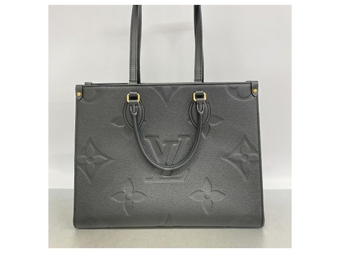Borsa Tote Louis Vuitton Monogram Empreinte OnTheGo MM Nero - vista 10