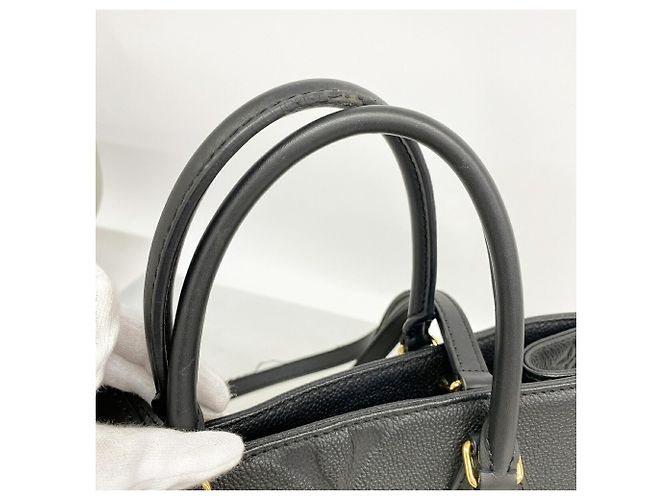 Borsa Tote Louis Vuitton Monogram Empreinte OnTheGo MM Nero - vista 9