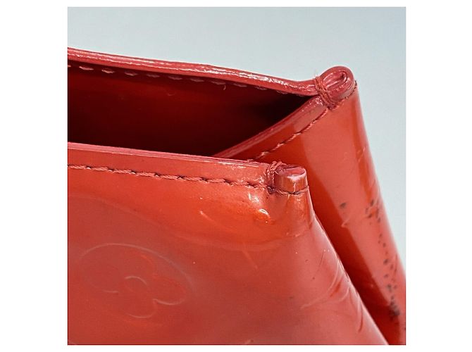 Borsa Louis Vuitton Vernis Lead PM, Rouge Rosso - vista 10