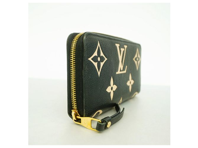 Louis Vuitton Monogram Empreinte Bicolor Zippy Wallet Schwarz Beige - Ansicht 2