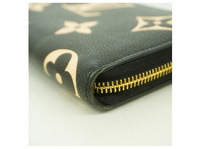 Louis Vuitton Monogram Empreinte Bicolor Zippy Wallet Schwarz Beige - Ansicht 5