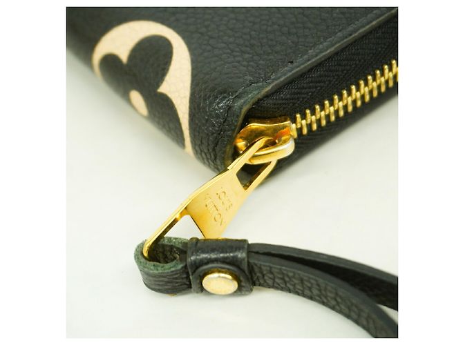 Louis Vuitton Monogram Empreinte Bicolor Zippy Wallet Schwarz Beige - Ansicht 6