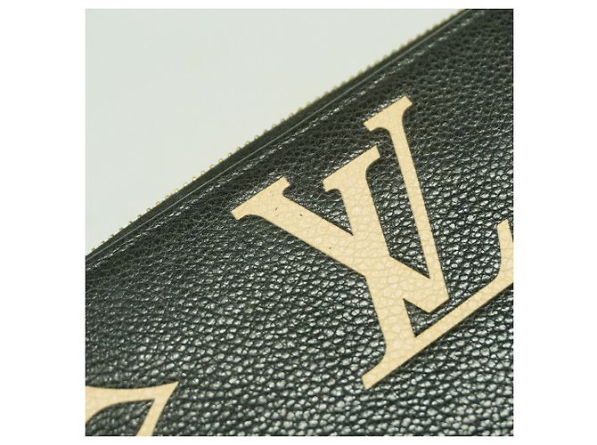 Louis Vuitton Monogram Empreinte Bicolor Zippy Wallet Schwarz Beige - Ansicht 7