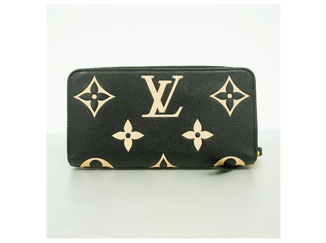 Louis Vuitton Monogram Empreinte Bicolor Zippy Wallet Schwarz Beige - Ansicht 8
