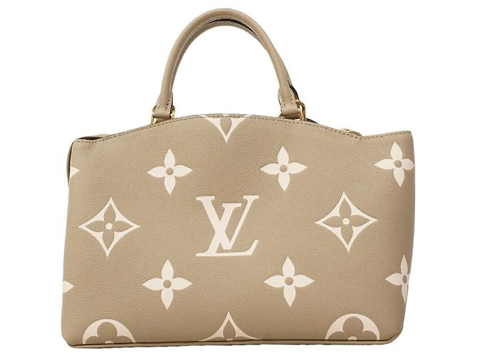 Borsa Louis Vuitton Monogram Empreinte Bicolor Petit Palais PM Grigio Crudo - vista 9