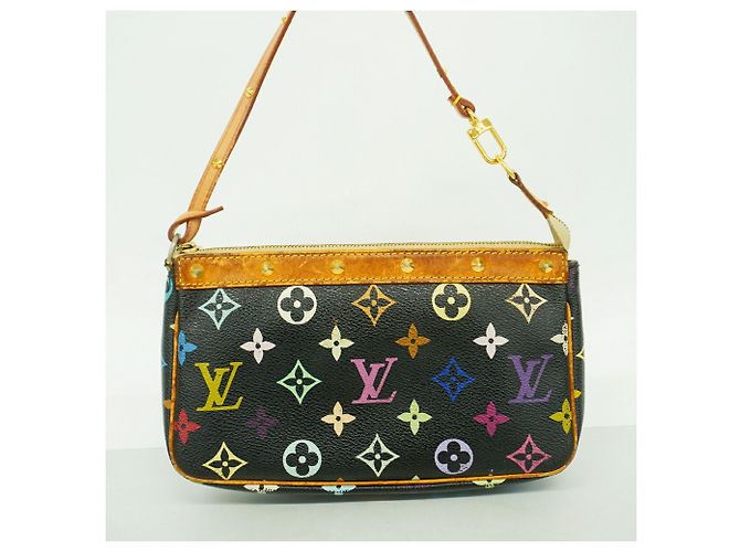 Louis Vuitton Monogram Multicolor Pochette Accessoires Nero - vista 11
