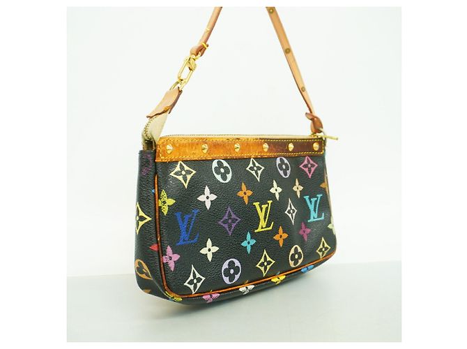 Louis Vuitton Monogram Multicolor Pochette Accessoires Nero - vista 2