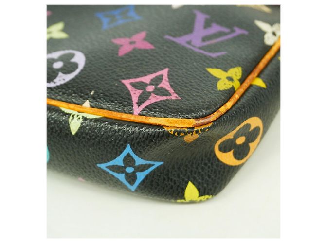 Louis Vuitton Monogram Multicolor Pochette Accessoires Nero - vista 6