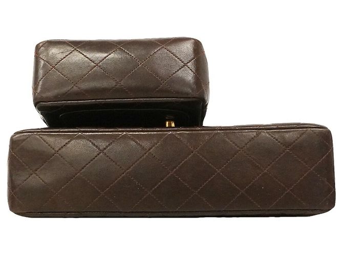 Borsa Chanel Matelassé Marrone - vista 3