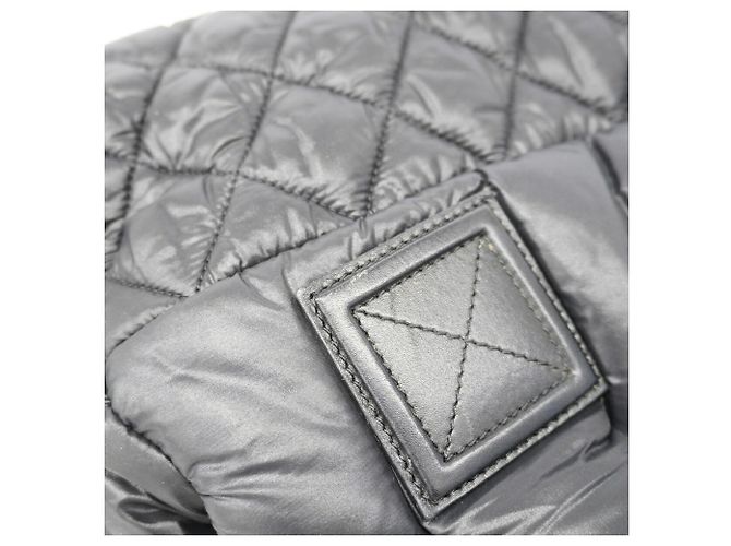 Chanel Coco Cocoon Nylon Tote Bag Schwarz - Ansicht 7