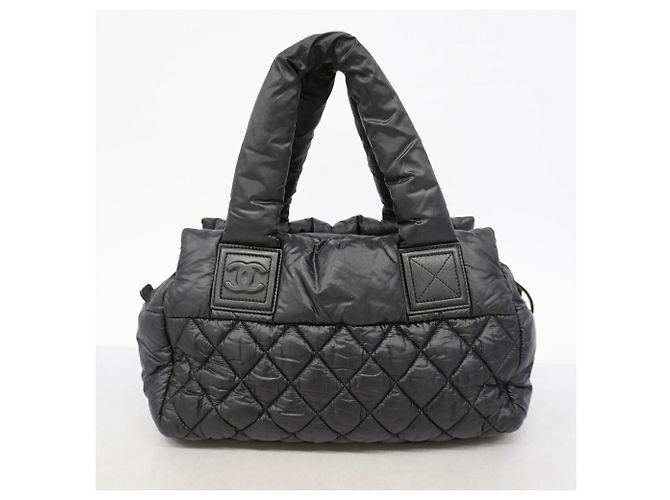 Chanel Coco Cocoon Nylon Tote Bag Schwarz - Ansicht 9