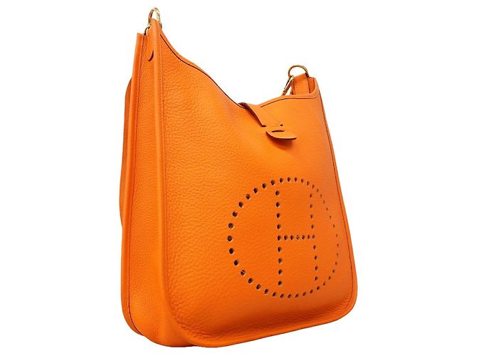 Hermès Borsa a tracolla Hermes Evelyne 1GM Arancione - vista 2