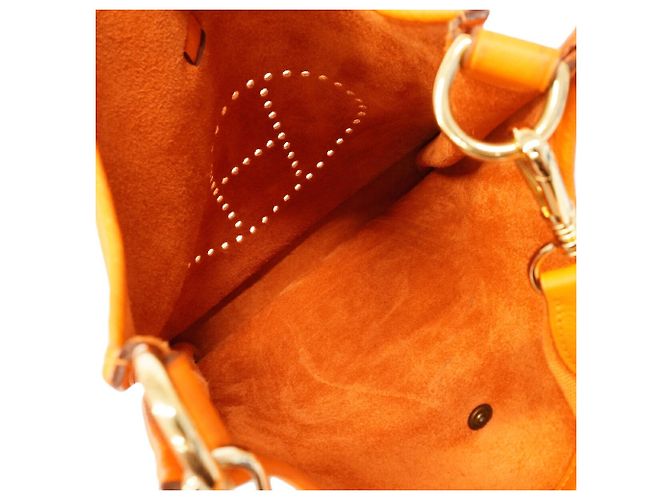 Hermès Borsa a tracolla Hermes Evelyne 1GM Arancione - vista 4