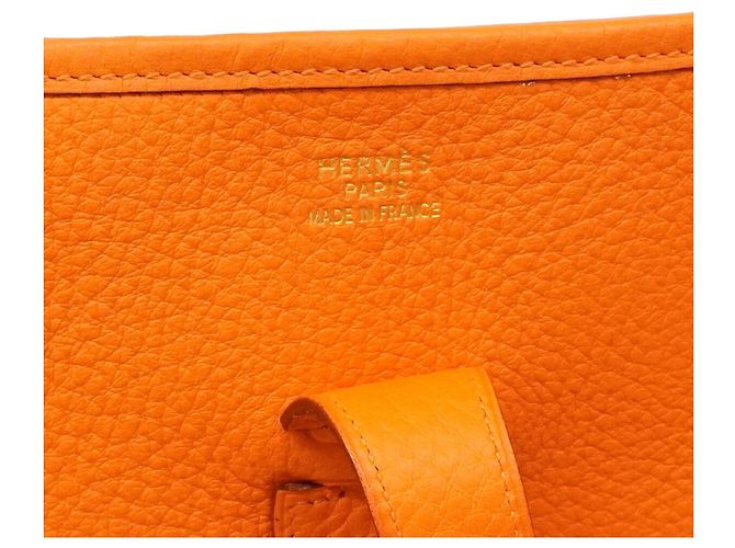 Hermès Borsa a tracolla Hermes Evelyne 1GM Arancione - vista 5