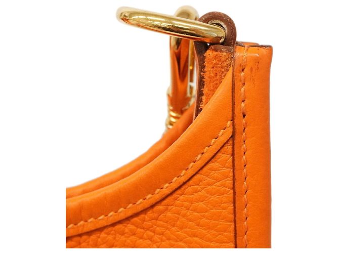 Hermès Borsa a tracolla Hermes Evelyne 1GM Arancione - vista 7