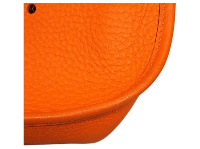 Hermès Borsa a tracolla Hermes Evelyne 1GM Arancione - vista 8