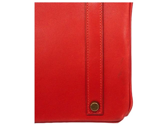 Hermès Borsa a mano Hermes Birkin 35 Rosso - vista 11