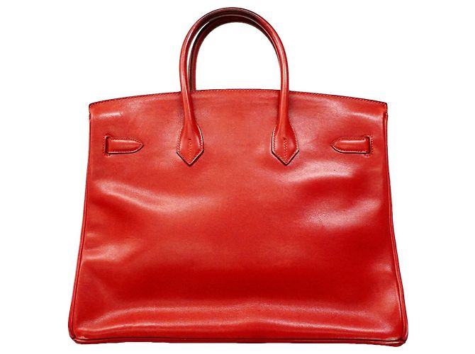 Hermès Borsa a mano Hermes Birkin 35 Rosso - vista 12