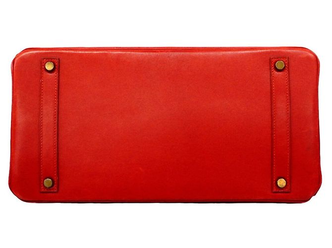 Hermès Borsa a mano Hermes Birkin 35 Rosso - vista 3
