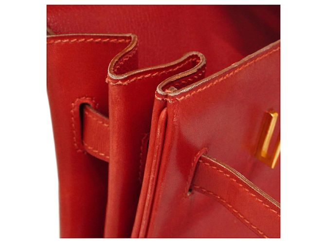 Hermès Borsa a mano Hermes Birkin 35 Rosso - vista 8