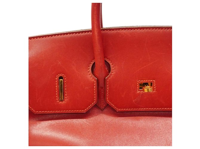 Hermès Borsa a mano Hermes Birkin 35 Rosso - vista 9
