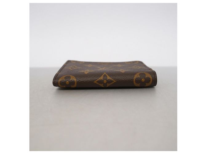 Louis Vuitton Monogram Portefeuille Noir Compact Wallet Marrone - vista 2