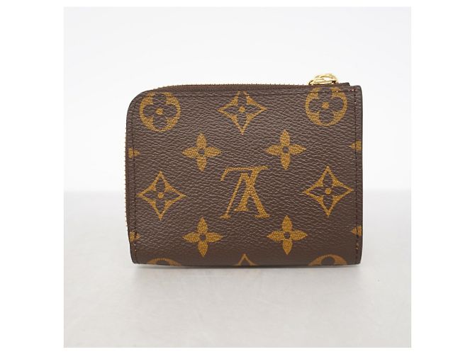 Louis Vuitton Monogram Portefeuille Noir Compact Wallet Marrone - vista 6