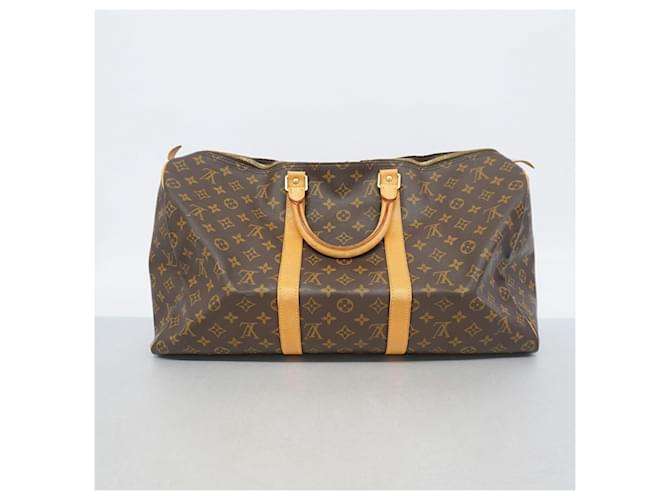 Louis Vuitton Boston Monogram Keepall 50 Marrone - vista 11