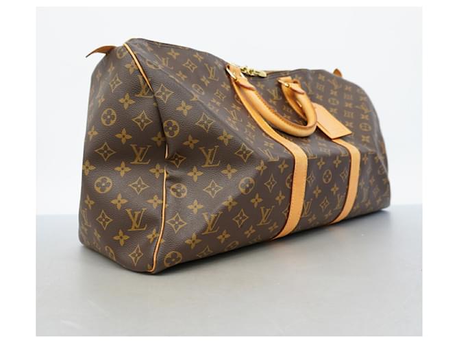 Louis Vuitton Boston Monogram Keepall 50 Marrone - vista 2