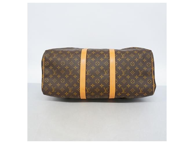 Louis Vuitton Boston Monogram Keepall 50 Marrone - vista 3