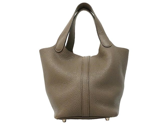 Hermès Hermes Picotin Lock PM Handtasche Grau - Ansicht 10