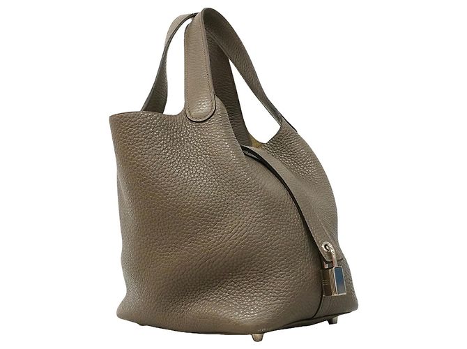 Hermès Hermes Picotin Lock PM Handtasche Grau - Ansicht 2