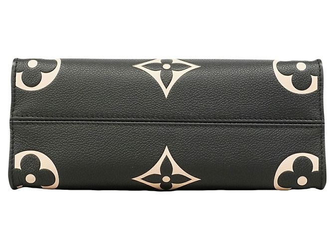 Borsa Louis Vuitton Monogram Empreinte Bicolor OnTheGo PM Nero Beige - vista 3