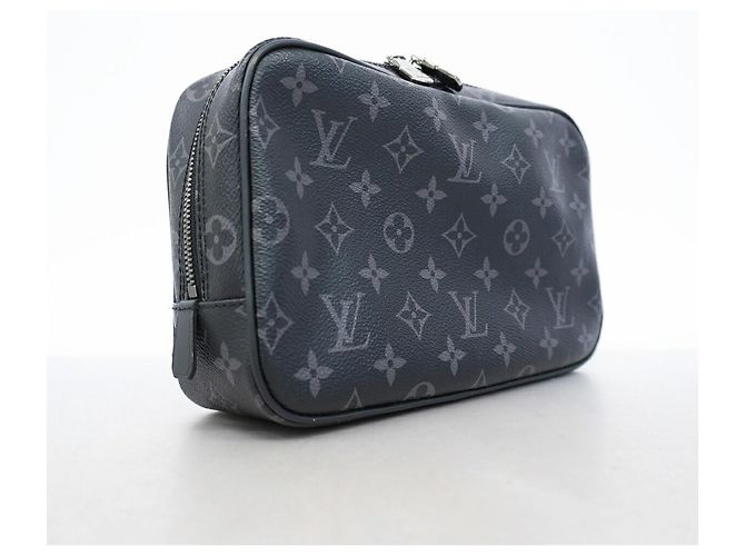Louis Vuitton Monogram Eclipse Trouse Toilette GM Pouch Nero - vista 2