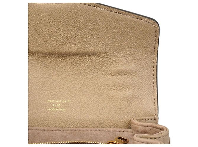 Borsa Louis Vuitton Monogram Empreinte Bicolor Pochette Métis EW Crudo - vista 6
