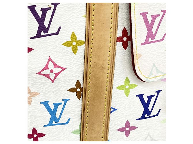 Borsa Tote Louis Vuitton Monogram Multicolor Aurelia MM Bianco - vista 10